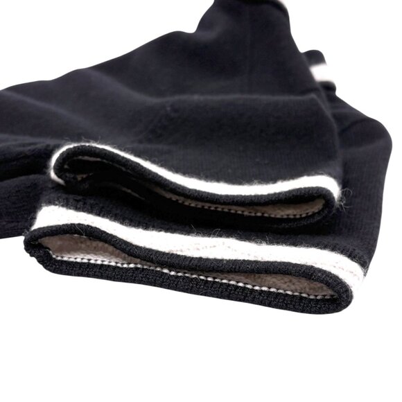 CHANEL Vintage 04A CC Logo Knit Dress One-piece #34 Black Cashmere [106433] - Picture 9 of 12